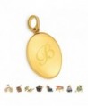 Letter Plated Alphabet Initial Locket - B - CY17X0Q7E78