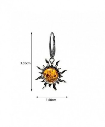 Sterling Silver Flaming Leverback Earrings in Women's Drop & Dangle Earrings