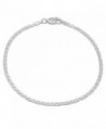 Small 2.4mm Real 925 Sterling Silver Nickel-Free Italian Mariner Chain Bracelet + Bonus Polishing Cloth - CX11UMNDX5L