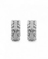 Sterling Silver Zirconia Decorative Earrings