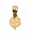 Four Leaf Clover Charm 14k Gold 9mm - C7111Q1MJUD