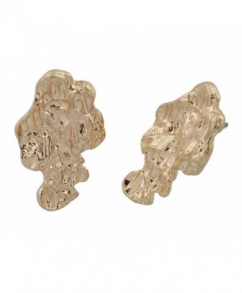 Goldtone Tone Nugget Stud Earrings - CU11EW3XP2X