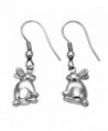 Stainless Steel Bunny Rabbit Wire Earrings - C811GGZTCXB