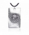 Dan's Jewelers Joker Skull Playing Card Pendant Necklace- Fine Pewter Jewelry - CG112CI6EEV