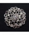 Silver Crystals Brooches Floriated Bouquet in Women's Brooches & Pins