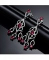 GULICX Teardrop Zirconia Flawless Chandelier in Women's Drop & Dangle Earrings