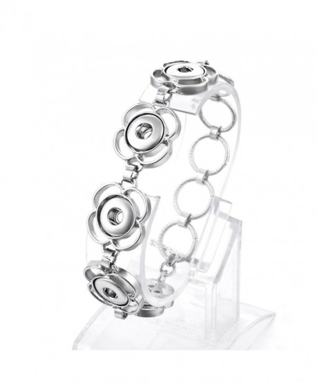 Ginger Snap Bracelet Vocheng Imitation Platinum Plated 12mm Metal Nn-283 - CO129UYZK7V