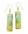 Adajio by Sienna Sky Pale Aqua Soft Lime Column with Overlay Earrings 7574 - CZ11FQOXTF5