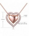 Pendant Necklace Austrian Crystals Rose Gold Tone in Women's Pendants