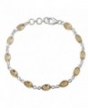 NOVICA Citrine .925 Sterling Silver Tennis Bracelet- 7" 'Romantic Yellow' - CM12E05UXEP