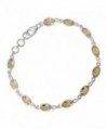 NOVICA Citrine Sterling Bracelet Romantic