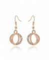 Mothers Valentine Plated Dangle Earrings - rose gold plated - C017AZ77HTW