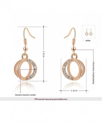 Mothers Valentine Plated Dangle Earrings in Women's Drop & Dangle Earrings