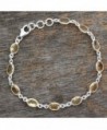 NOVICA Citrine Sterling Bracelet Romantic in Women's Tennis Bracelets