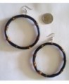 Bamboo Large Diameter Earrings Burnt