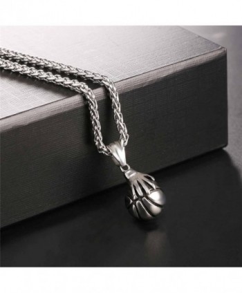 Basketball Necklace Stainless Playing Jewelry