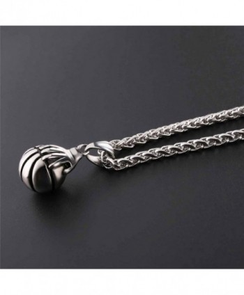Basketball Necklace Stainless Playing Jewelry in Women's Pendants