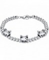 Aoiy Stainless Steel Beads and Charms Unisex Bracelet - Cat - C412EGBTDRL