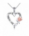 S925 Sterling Silver Sisters Are Flowers From The Same Garden Pendant Necklace and Bangle - CT186T3LQGT