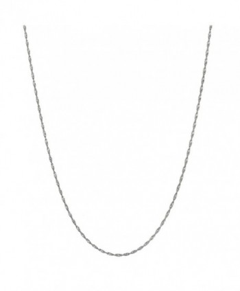 Sterling Silver 1.5mm Italian Twisted Curb Chain Necklace All Sizes 16" - 30" - CN12ODBJ0RR
