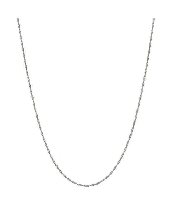 Sterling Silver 1.5mm Italian Twisted Curb Chain Necklace All Sizes 16" - 30" - CN12ODBJ0RR