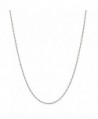 Sterling Silver 1.5mm Italian Twisted Curb Chain Necklace All Sizes 16" - 30" - CN12ODBJ0RR