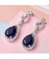 GULICX Flawless Zirconia Earrings Sapphire