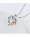 Sterling Sisters Flowers Pendant Necklace in Women's Pendants