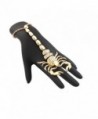 Goldtone Scorpion Adjustable Finger Ring Hand Chain Bracelet (F-264) - CS119CVY213