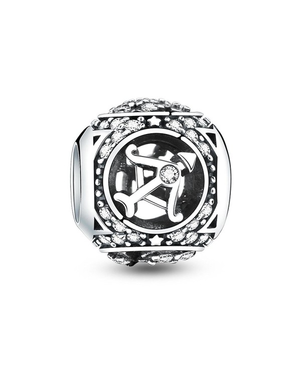 Glamulet Jewelry 925 Sterling Silver Horoscope Zodiac Birthstone Bead Charm Fits Pandora Bracelet - Capricorn - CV12NV5D4KT