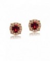 Flashed Sterling Earrings Swarovski Crystals in Women's Stud Earrings