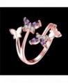 YEAHJOY Adjustable Butterfly Austrian rose gold plated base