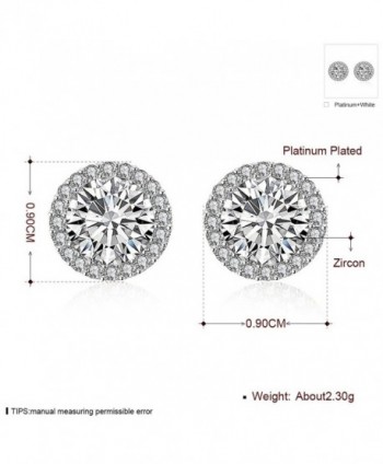 Plated Earrings Zirconia Crystal Earring in Women's Stud Earrings