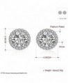 Plated Earrings Zirconia Crystal Earring in Women's Stud Earrings