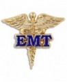 PinMart's EMT Caduceus Gold and Blue Medical Enamel Lapel Pin - CI119PEM55R