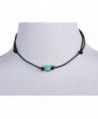 Barch Turquoise Necklace Leather Adjustable