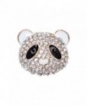 Happy Source Valentines Jewelry Australian Crystal Cute Chinese Panda Shaped Brooch Pin - CG12EQ66QHL