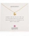 Dogeared Reminder Graduation- Graceful Butterfly Chain Necklace- 16" + 2" Extender - Gold - CT17YHRD3OT