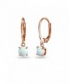 Flashed Sterling Created Leverback Earrings - October – Sim. Opal - CZ1857R00R5