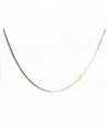 Chelsea Jewelry Basic Collections Italian Designed 2.5mm Wide 18K Rose Gold Super Flat Snake Chain Necklace - C112C5F053L
