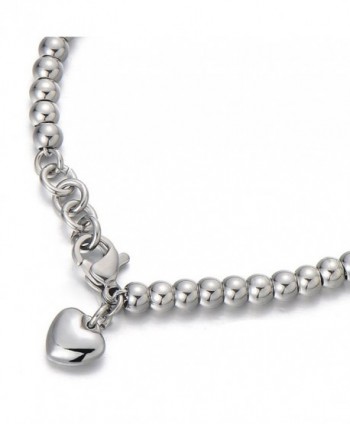 Stainless Steel Charm Bracelet Dangling