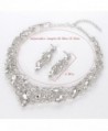 Youfir Elegant Austrian Necklace Earrings in Women's Jewelry Sets