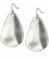 Robert Lee Morris Womens Organic Hammered Drop Earrings - Silver - CT11OTP7DTZ