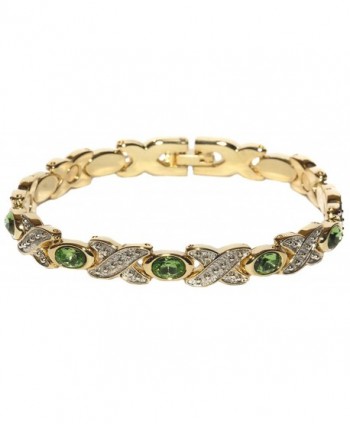 Simulated Peridot - Magnetic Therapy Bracelet Braclet - C81170TFN3F