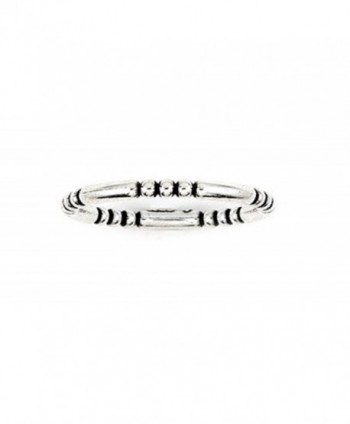 Plain Silver Decorated Stackable Sterling