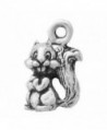 Sterling Silver Mini Cute Cartoon Squirrel With Buck Teeth Animal Charm - CS11BEFOHEH