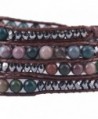 Bonnie Crystal Leather Bracelet Flower in Women's Strand Bracelets