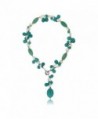 24" Simulated Turquoise Color & White Cultured Freshwater Pearl Necklace with Toggle Hook - CT117A0BZ0N