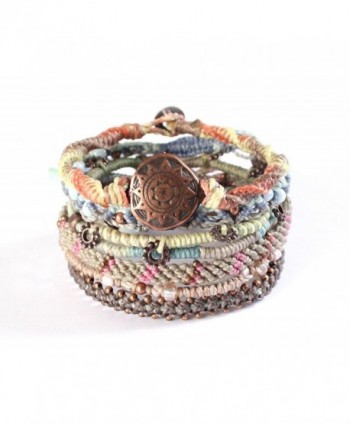Wakami Women's Earth Bracelet With 7 Strands Day - C311HTADASN
