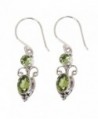 NOVICA Peridot and .925 Sterling Silver Dangle Earrings- 'Crown Princess' (1.1cttw) - CB1123QRDN3